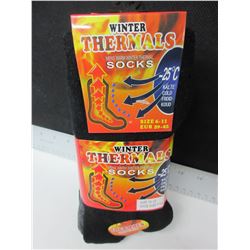 3 New Pairs of WinterThermal Socks / -25 / fits shoe size 7 - 13