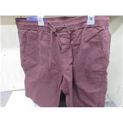 New Men's Joggers Sport Shorts size 34 waist / Burgundy