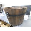 Image 1 : Wood Plant Pot 14 high x 17 1/2 across at top