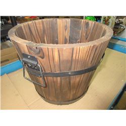 Wood Plant Pot 10 high x 12 across at top
