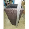 Image 1 : Wicker Outdoor Patio Planter/stand 28" tall x 14" across top