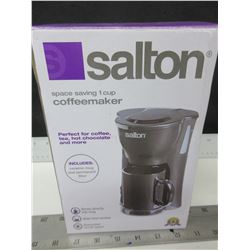New Salton 1 cup Coffee Maker / comes with Ceramic mug & permanent filter