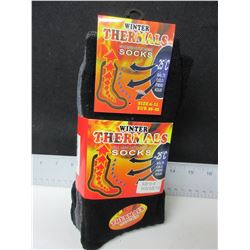 3 New Pairs of WinterThermal Socks / -25 / fits shoe size 7 - 13