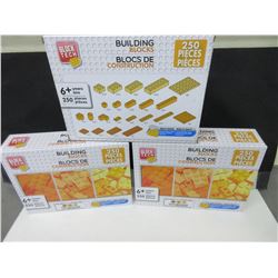 3 New Building Block Sets / 250 pieces per box / Same as LEGO works with Lego