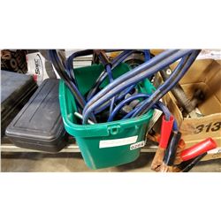 JOBMATE DREMEL TOOL AND 12 FOOT BOOSTER CABLES AND TOOLS