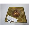 Image 1 : COPPER AND BRASS COBRA DECOR AND EASTERN INLAID WOOD ART