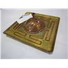 Image 2 : COPPER AND BRASS COBRA DECOR AND EASTERN INLAID WOOD ART