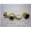 Image 2 : GOLD PLATED RINGS AND MINIATURE SLOT MACHINE
