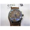 Image 2 : NEW CURRAN MENS WATCH WITH BROWN LEATHER STRAP
