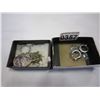 Image 1 : CASE WITH AMETHYST STONE PENDANT AND CASE OF HEART PENDANT AND EARRINGS