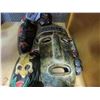 Image 3 : 3 CARVED MASKS AND CAST MASK