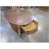 Image 2 : OVAL WALNUT END TABLE W/ DRAWER