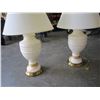 Image 2 : PAIR OF WHITE CERAMIC TABLE LAMPS
