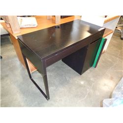 TWO DRAWER ESPRESSO FINISH DESK