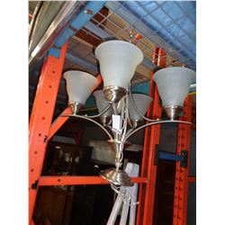 BRUSHED METAL CHANDELIER