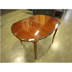 FRENCH PROVINCIAL DINING TABLE AND LEAF