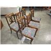 Image 2 : 6 MAHOGANY VINTAGE WOODEN CHAIRS