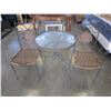 Image 1 : WICKER AND METAL GLASSTOP BISTRO SET