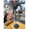 Image 2 : CAST IRON BASS METAL TOP ROOSTER WEATHER VANE
