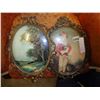 Image 2 : 2 OVAL ANTIQUE DOME GLASS PICTURES