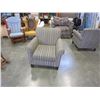 Image 1 : MODERN STRIPED ACCENT CHAIR