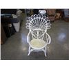 Image 1 : WHITE WICKER CHAIR
