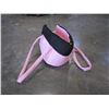 Image 2 : PINK AND BLACK PADDED DOG PURSE