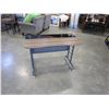 Image 1 : METAL AND GLASS COMPUTER DESK