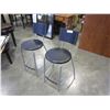 Image 2 : 2 BLACK STOOLS