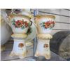 Image 2 : 2 ANTIQUE VASES WITH PHEASANTS AND 2 SMALL MADE IN SLOVAKIA VASES