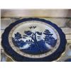 Image 2 : REAL OLD WILLOW LIDDED CASSEROLE AND PLATE