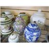 Image 2 : LOT OF EASTERN LIDDED GINGER JARS ETC