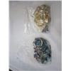 Image 2 : TWO BAGS OF JEWLLERY TURQUOISE AND GOLD TONE