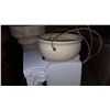 Image 2 : CERAMIC PLANTER STANDS, WALL SCONCE AND METAL ART