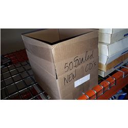 BOX OF 50 SEALED CDS