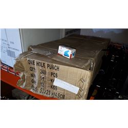 CASE OF 240 ONE HOLE PUNCHES
