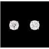 Image 1 : 0.93 ctw Diamond Earrings - 14KT White Gold