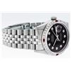Image 5 : Rolex Mens Stainless Steel Black Diamond & Ruby 36MM Datejust Wristwatch