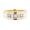 Image 2 : 0.85 ctw Diamond Band - 14KT Yellow And White Gold
