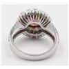 Image 5 : 1.63 ctw Pink Tourmaline and Diamond Ring - 14KT White Gold