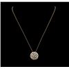 0.81 ctw Diamond Pendant & Chain - 14KT Yellow, White, And Rose Gold