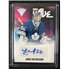 Image 1 : 2011-2012 PANINI #44 TITANIUM NEW WAVE JONAS GUSTAVSSON AUTO HOCKEY CARD