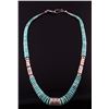 Image 1 : Signed Navajo TurquoiseMountain Discoidal Necklace