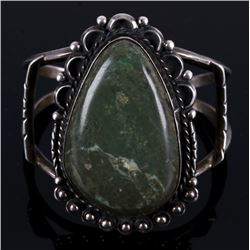 Navajo Cerrillos Turquoise Silver Bracelet
