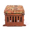 Image 9 : Towne Square Oak Glider Rocking Chair w/ Footstool