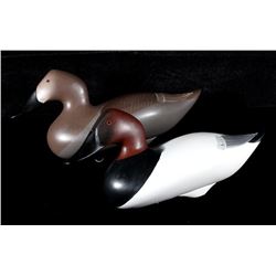 Canvasback Decoy Pair by Patrick Vincenti