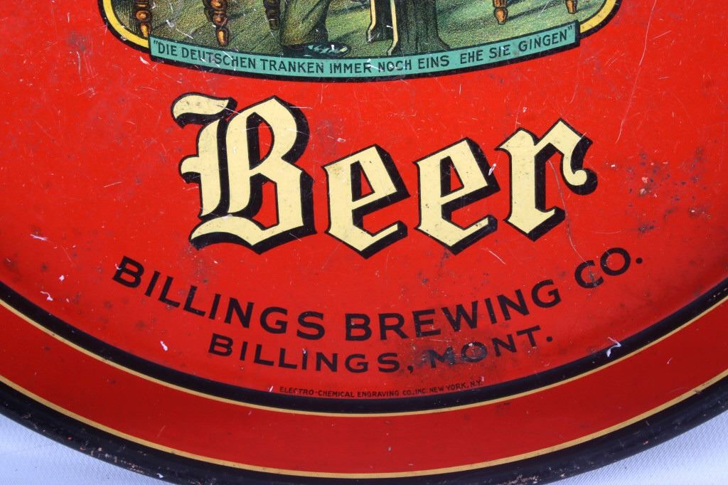 Billings Brewing Old Fashion Beer Tray Montana