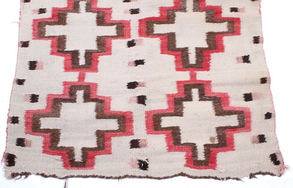 Early Navajo J.B. Moore Crystal Rug Circa 1915