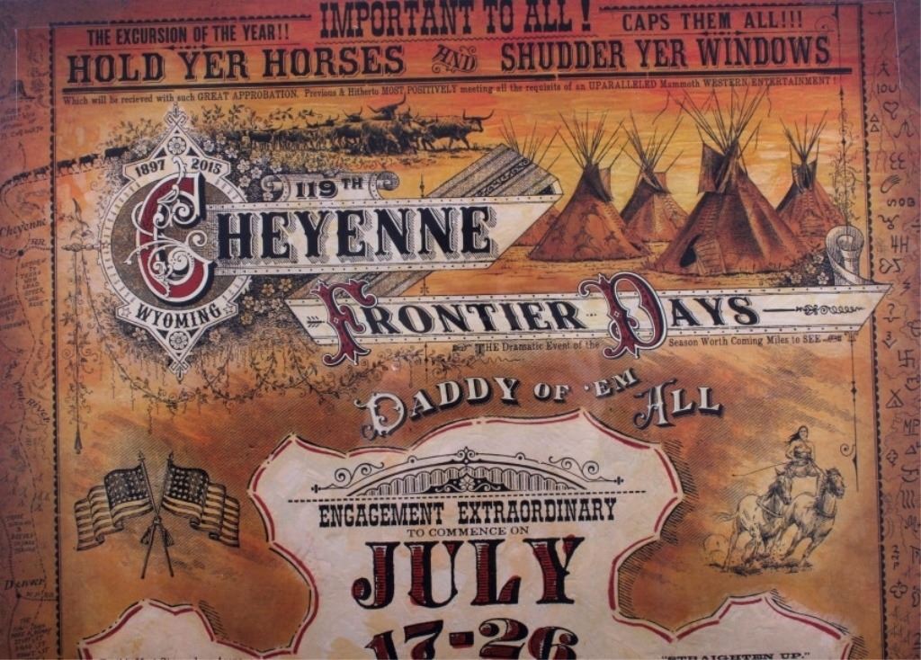 Cheyenne Wyoming Frontier Days Rodeo Poster
