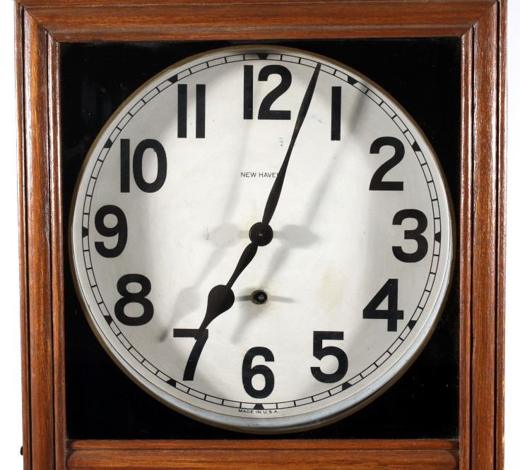 New Haven Clock Company Standard Time Clock